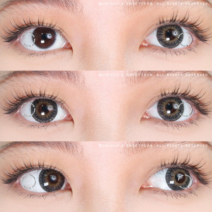 Sweety Swan Black (1 lens/pack)-Colored Contacts-SweetyCon
