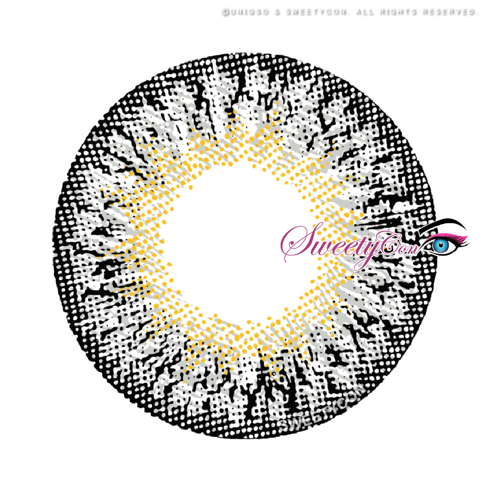 Sweety Swan Black (1 lens/pack)-Colored Contacts-SweetyCon