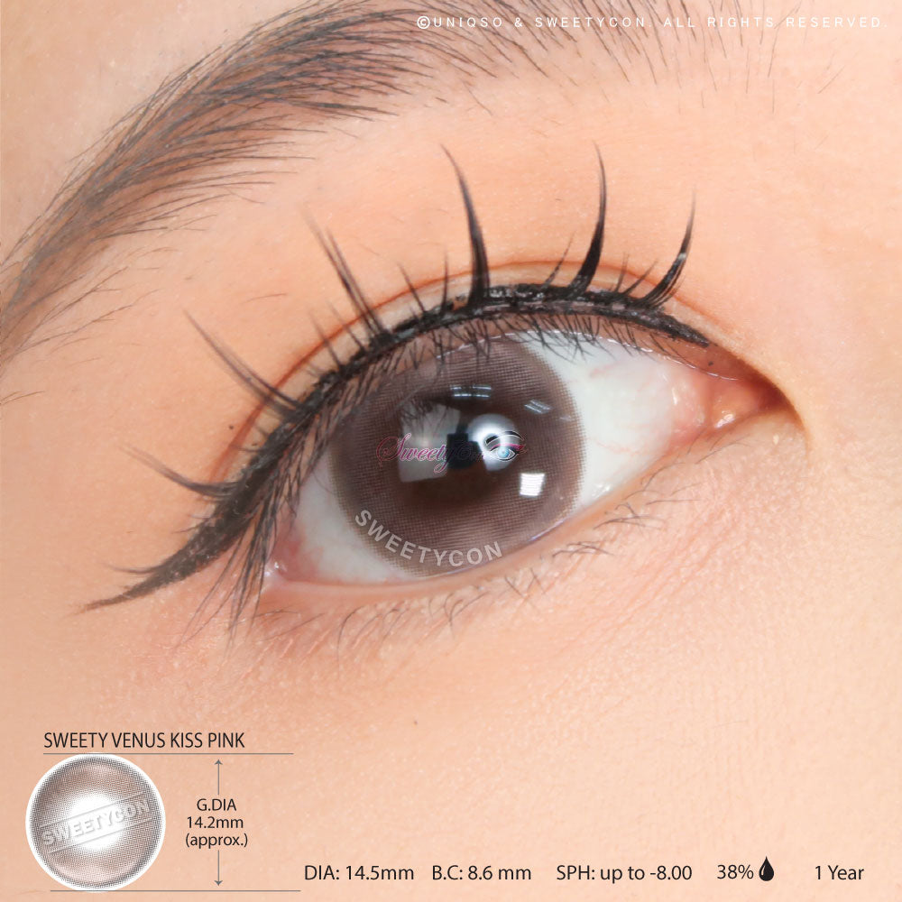 Sweety Venus Kiss Pink (1 lens/pack)-Colored Contacts-SweetyCon