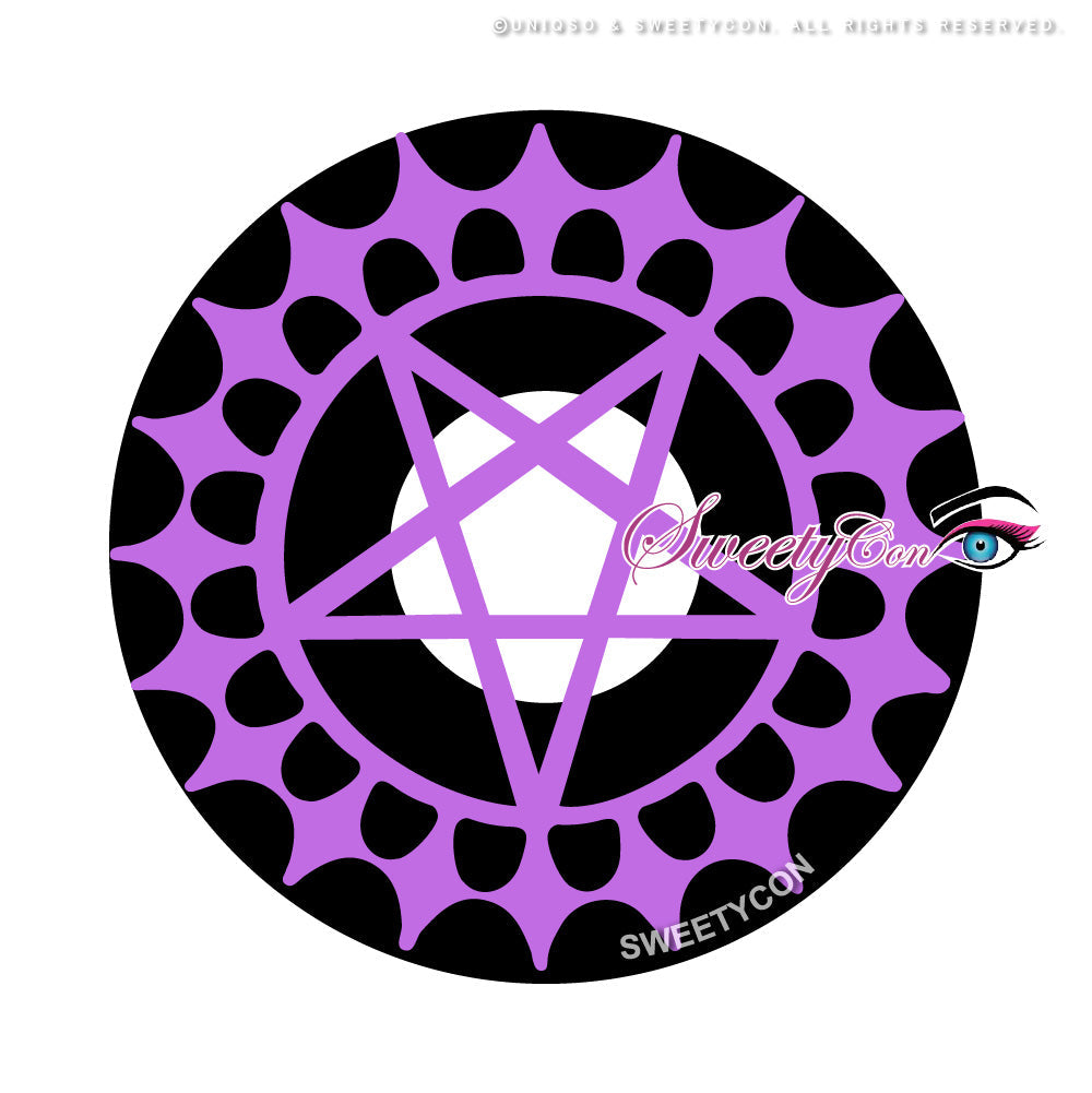 Sweety Violet Pentagram (1 lens/pack)-Colored Contacts-UNIQSO