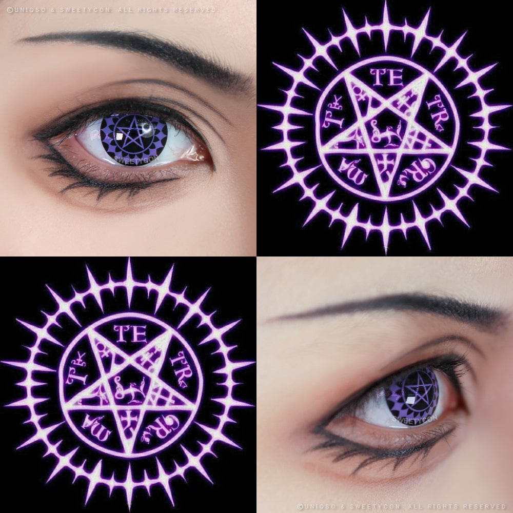Sweety Violet Pentagram (1 lens/pack)-Colored Contacts-UNIQSO