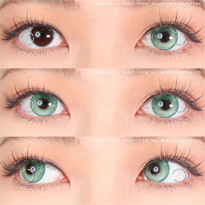 Sweety Vista Green (1 lens/pack)-Colored Contacts-SweetyCon