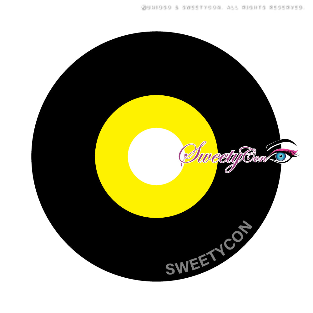 Sweety Yellow Sclera Contacts Yellow Ghoul (1 lens/pack)-Sclera Contacts-UNIQSO