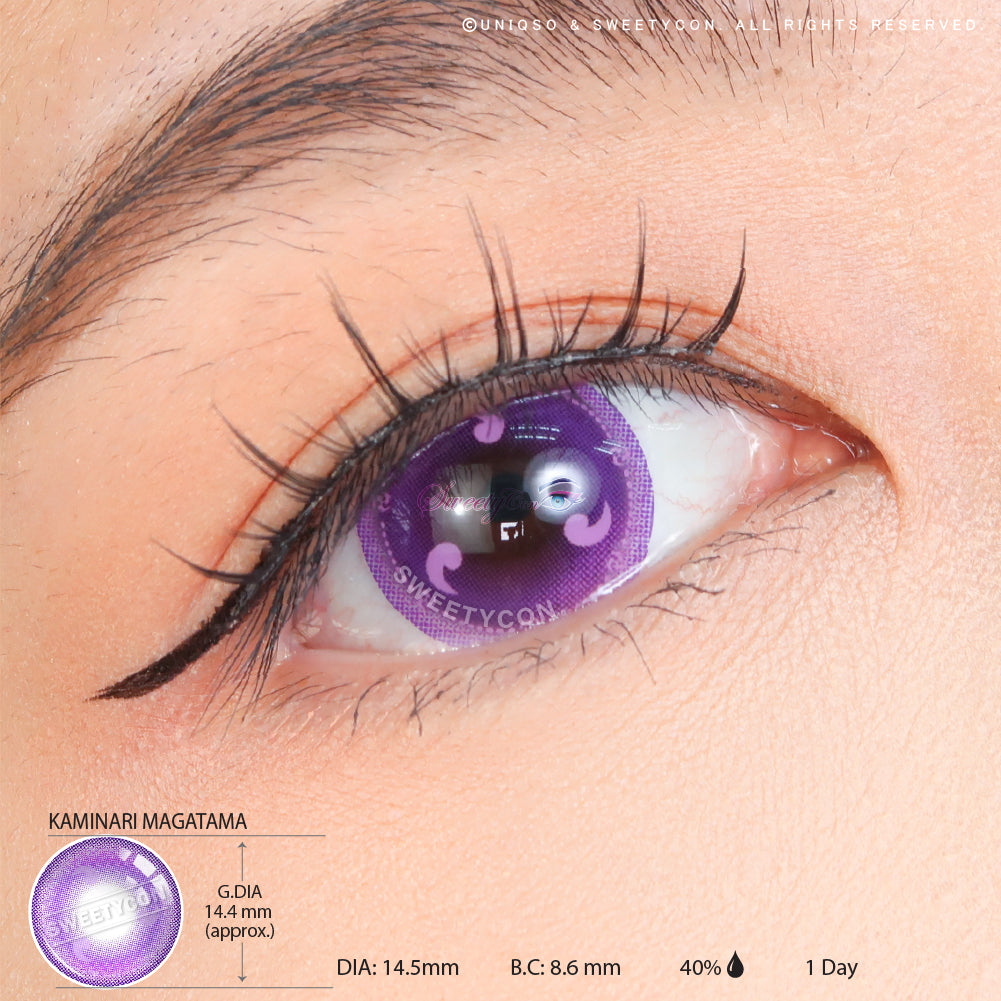 Sweety x Eyesinger 1 Day Kaminari Magatama (2 lenses/pack)-Colored Contacts-SweetyCon