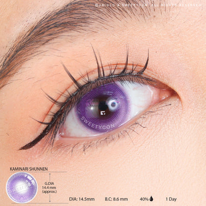 Sweety x Eyesinger 1 Day Kaminari Shunnen (2 lenses/pack)-Colored Contacts-SweetyCon
