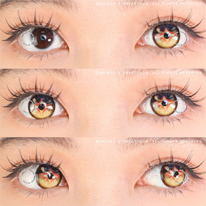 Sweety x Eyesinger Amber Star Crest (2 lenses/pack)-Colored Contacts-SweetyCon