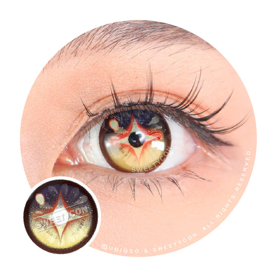 Sweety x Eyesinger Amber Star Crest (2 lenses/pack)