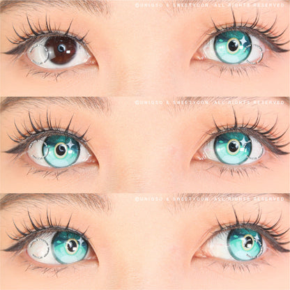 Sweety x Eyesinger Aqua Gemstone (2 lenses/pack)-Colored Contacts-SweetyCon