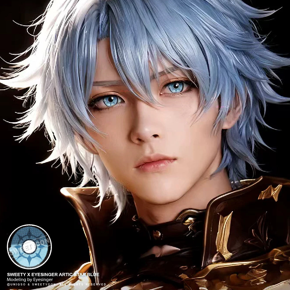 Sweety x Eyesinger Artic Star Blue (2 lenses/pack)-Colored Contacts-SweetyCon