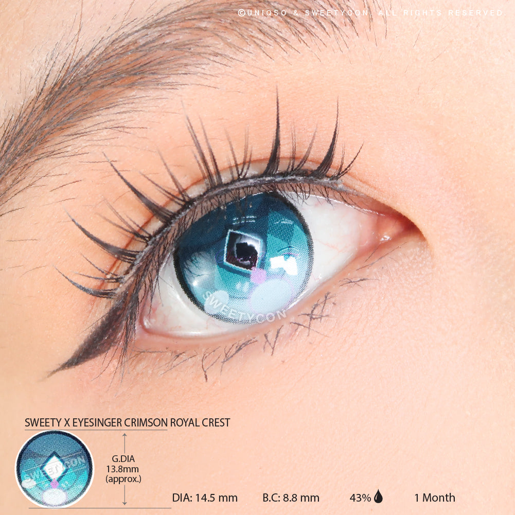 Sweety x Eyesinger Crimson Royal Crest (2 lenses/pack)-Colored Contacts-SweetyCon