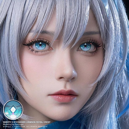 Sweety x Eyesinger Crimson Royal Crest (2 lenses/pack)-Colored Contacts-SweetyCon