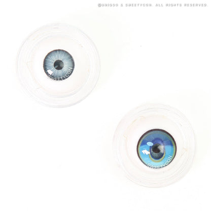 Sweety x Eyesinger Crystal Diamond Aqua (2 lenses/pack)-Colored Contacts-SweetyCon