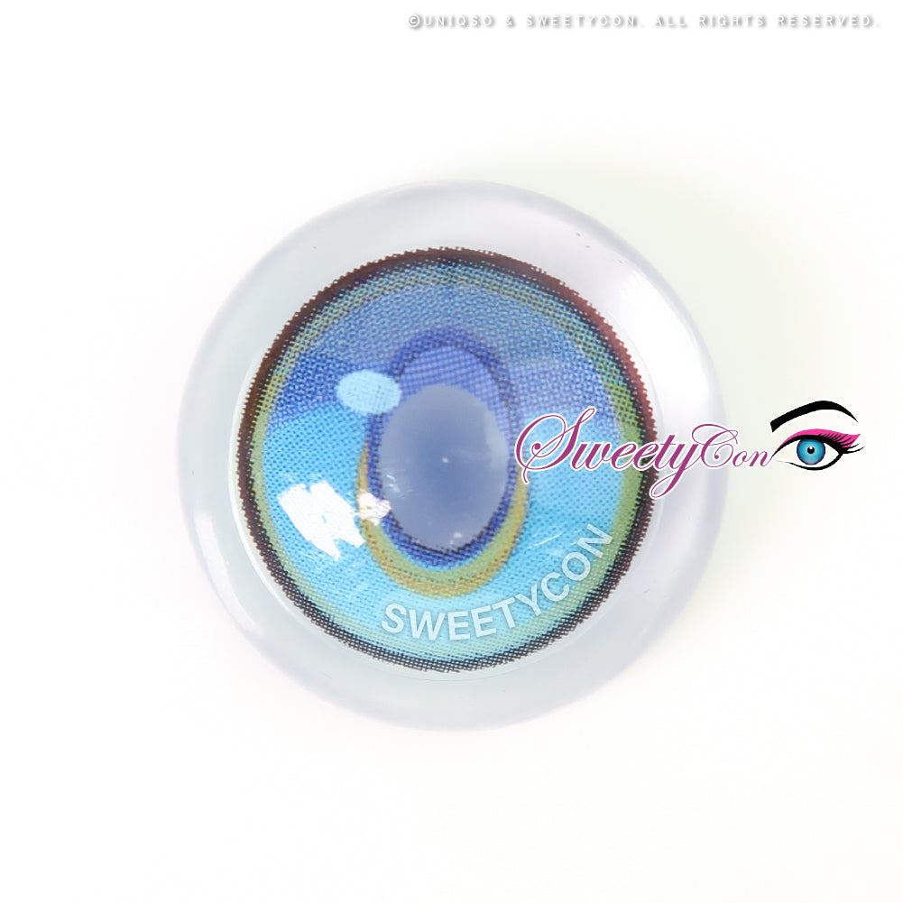 Sweety x Eyesinger Crystal Diamond Aqua (2 lenses/pack)-Colored Contacts-SweetyCon