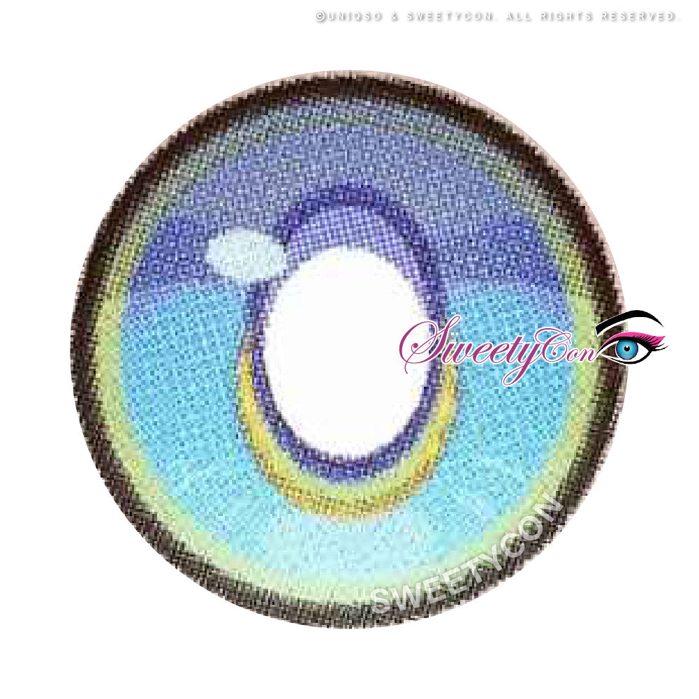 Sweety x Eyesinger Crystal Diamond Aqua (2 lenses/pack)-Colored Contacts-SweetyCon