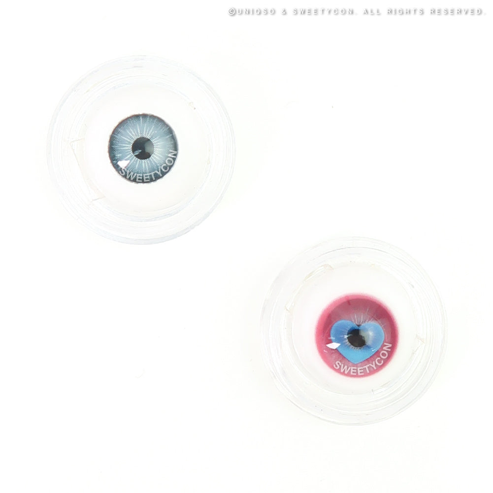 Sweety x Eyesinger Cupid Heart Pink (2 lenses/pack)-Colored Contacts-UNIQSO