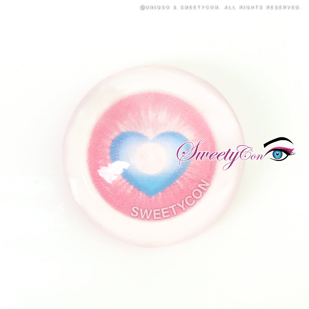 Sweety x Eyesinger Cupid Heart Pink (2 lenses/pack)-Colored Contacts-UNIQSO