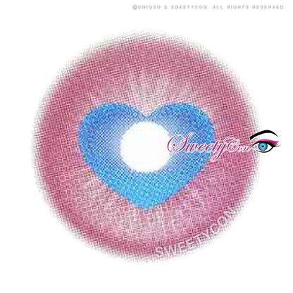 Sweety x Eyesinger Cupid Heart Pink (2 lenses/pack)-Colored Contacts-UNIQSO