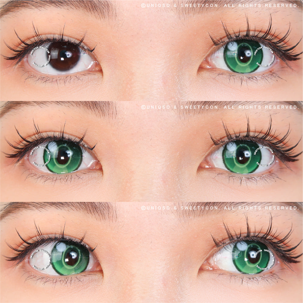 Sweety x Eyesinger Emerald Halo (2 lenses/pack)-Colored Contacts-SweetyCon