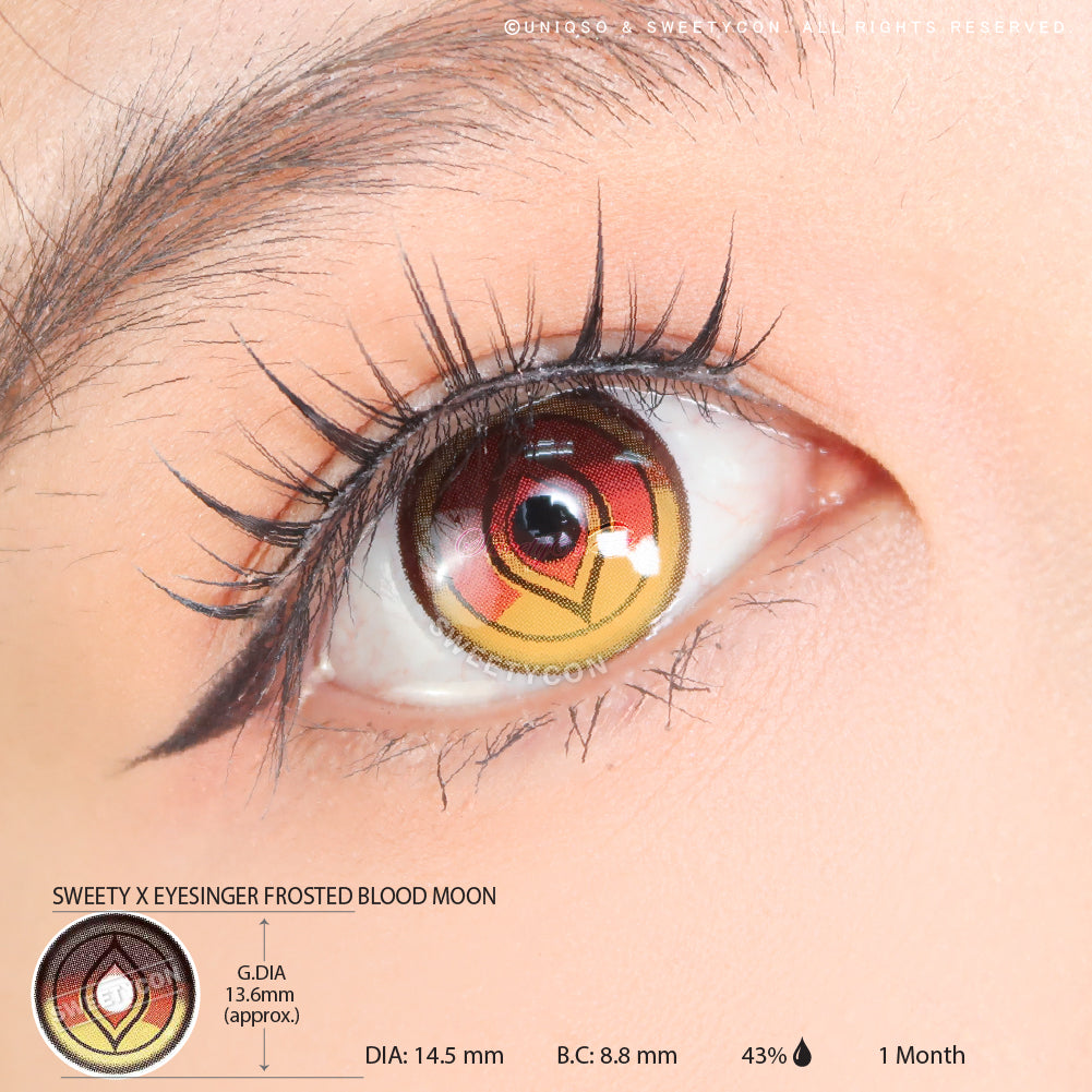 Sweety x Eyesinger Frosted Blood Moon (2 lenses/pack)-Colored Contacts-SweetyCon