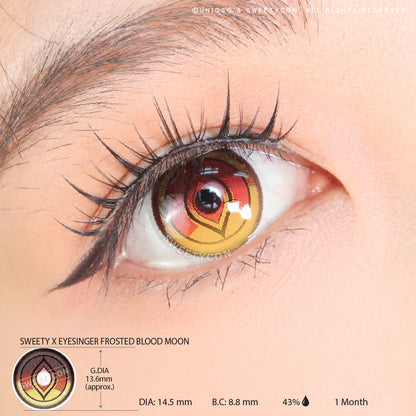 Sweety x Eyesinger Frosted Blood Moon (2 lenses/pack)-Colored Contacts-SweetyCon