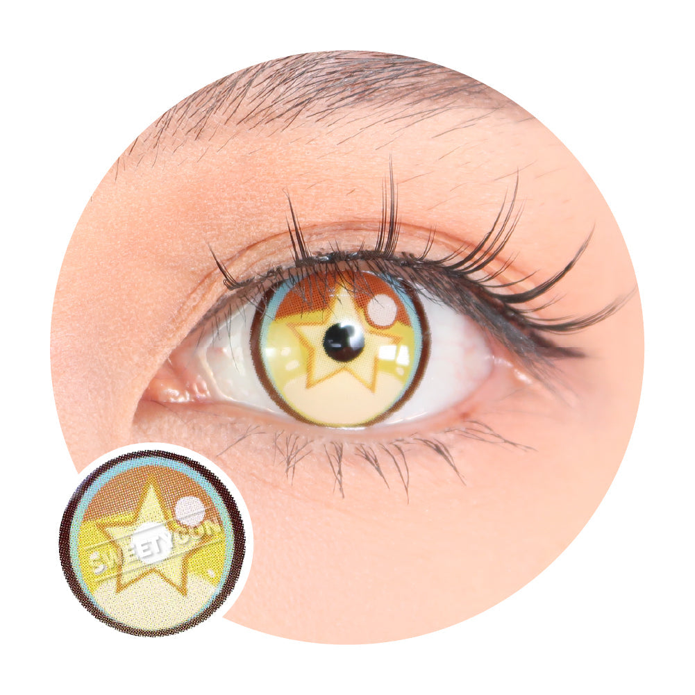 Sweety x Eyesinger Golden Starburst (2 lenses/pack)-Colored Contacts-SweetyCon