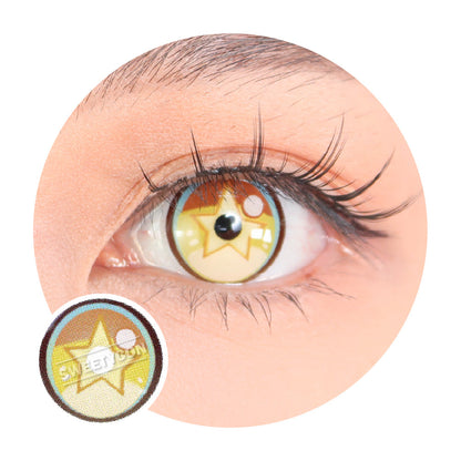 Sweety x Eyesinger Golden Starburst (2 lenses/pack)-Colored Contacts-SweetyCon