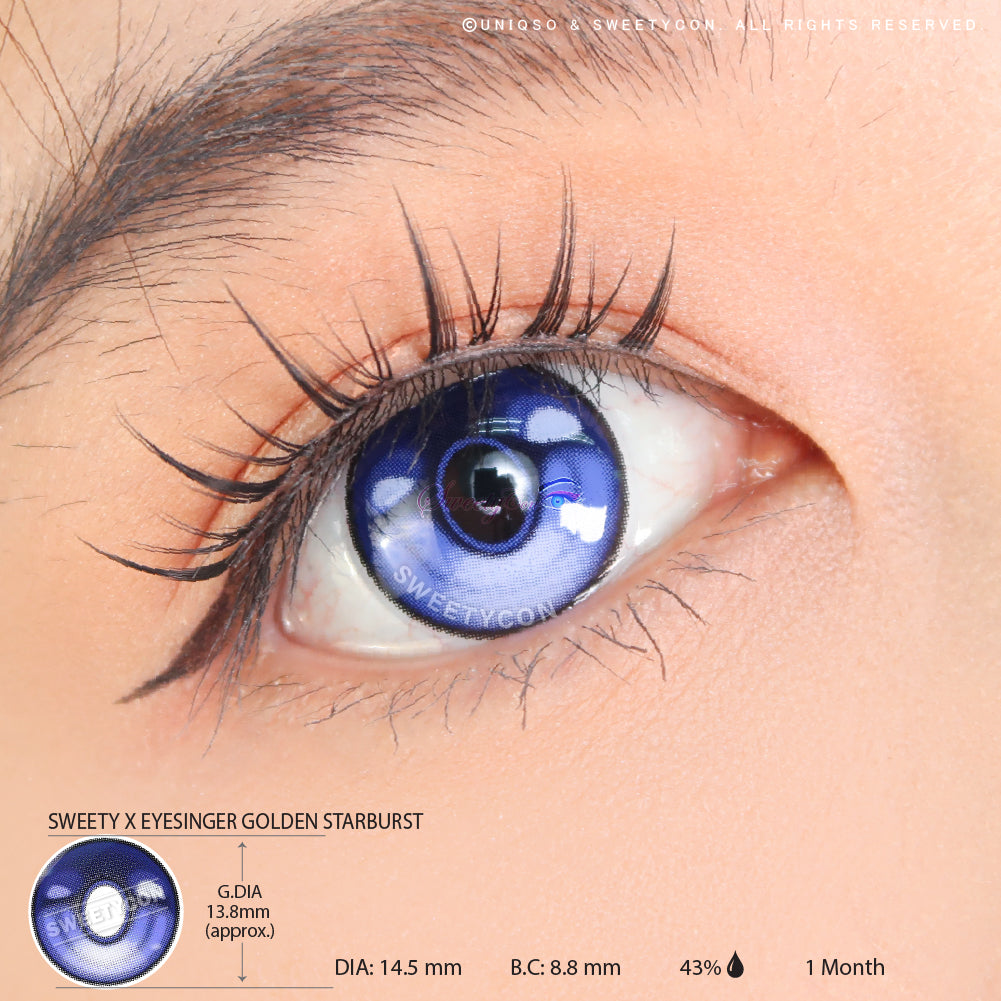 Sweety x Eyesinger Indigo Thunder Eye (2 lenses/pack)-Colored Contacts-SweetyCon