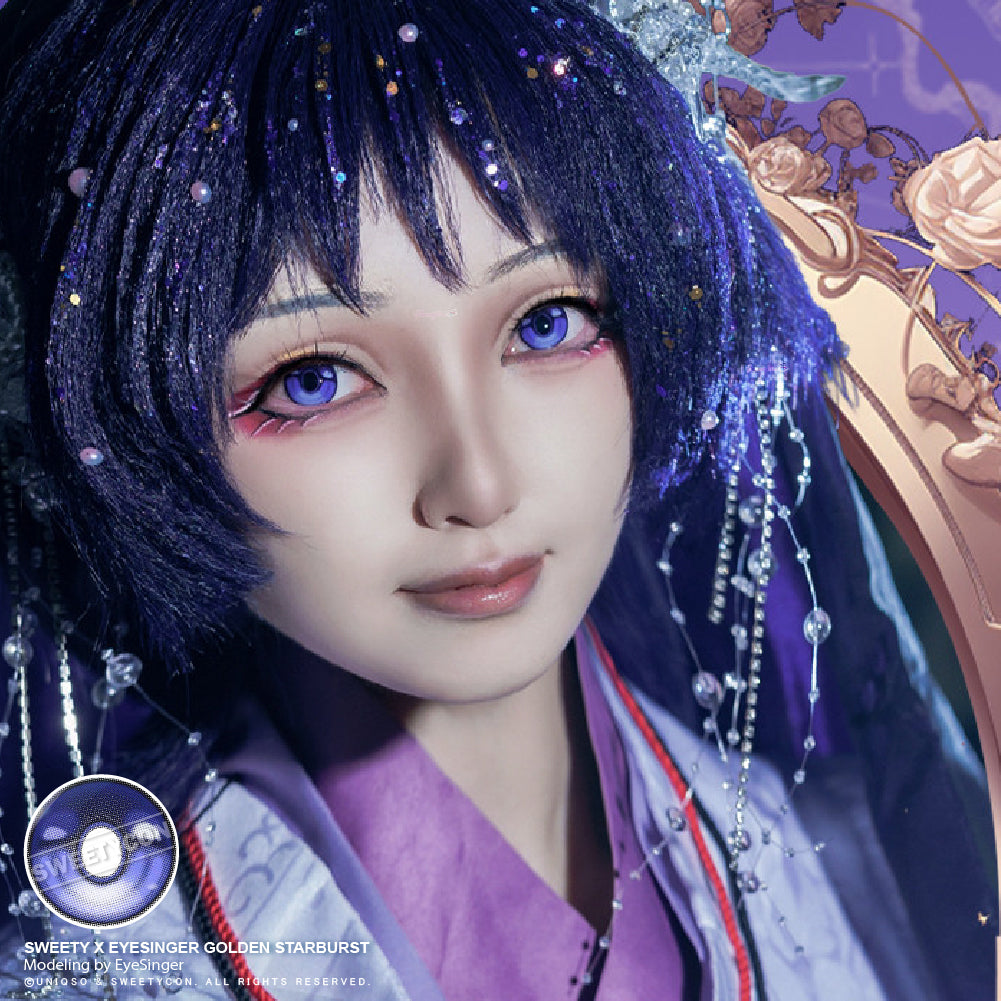 Sweety x Eyesinger Indigo Thunder Eye (2 lenses/pack)-Colored Contacts-SweetyCon