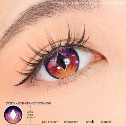 Sweety x Eyesinger Mystic Diamond (2 lenses/pack)-Colored Contacts-UNIQSO