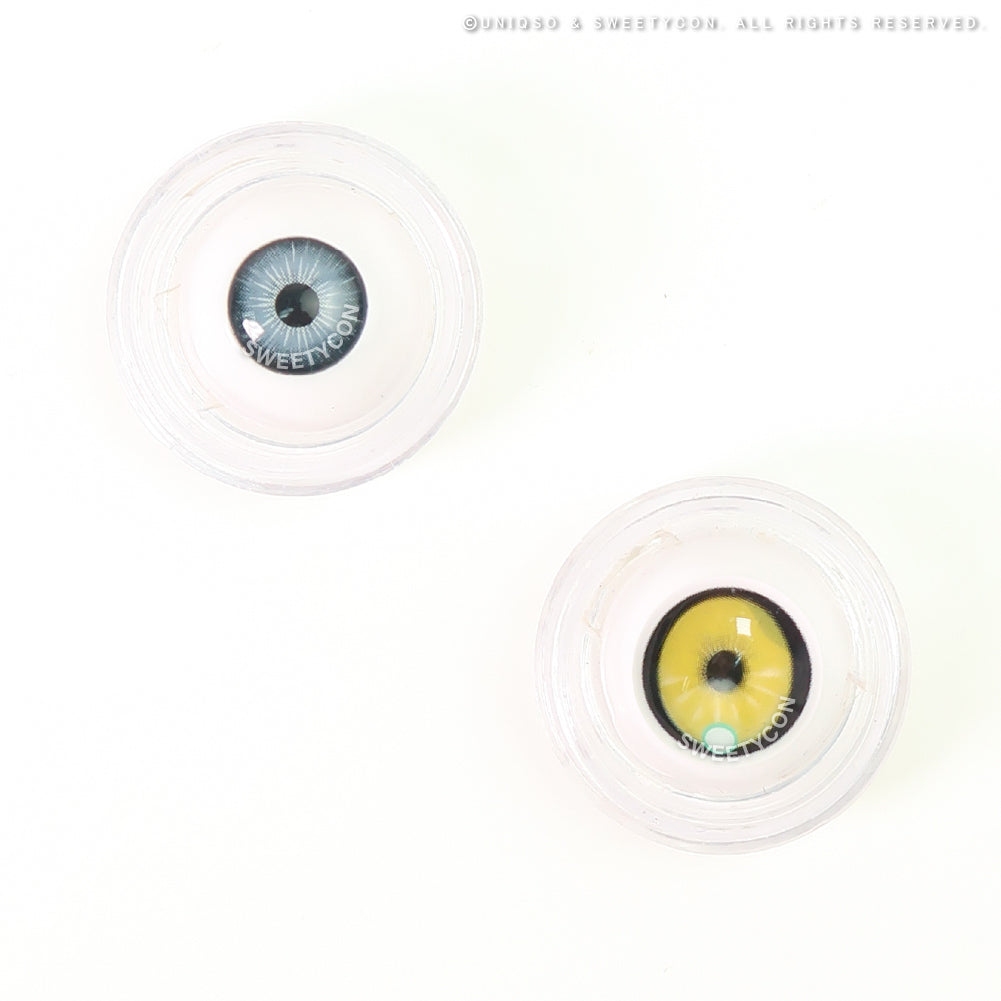 Sweety x Eyesinger Neon Eclipse Yellow (2 lenses/pack)-Colored Contacts-SweetyCon