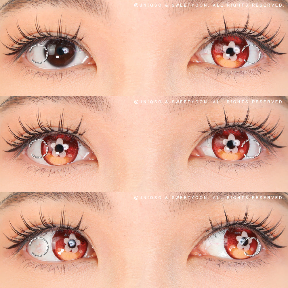 Sweety x Eyesinger Orange Clover (2 lenses/pack)-Colored Contacts-SweetyCon