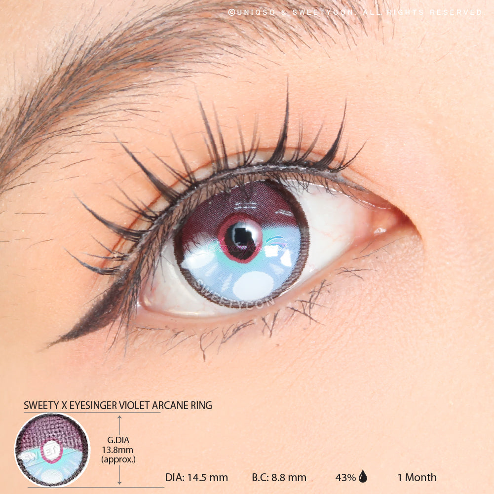 Sweety x Eyesinger Violet Arcane Ring (2 lenses/pack)-Colored Contacts-SweetyCon