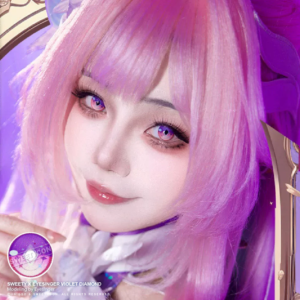 Sweety x Eyesinger Violet Diamond (2 lenses/pack)-Colored Contacts-SweetyCon