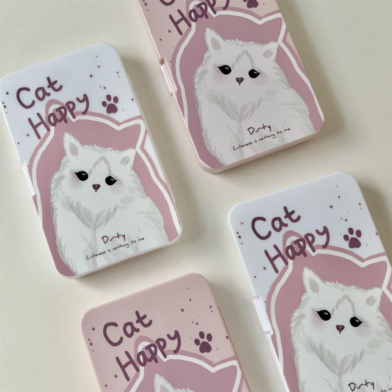 Lens Case Travel Kit - Happy Kitty-Lens Case-UNIQSO