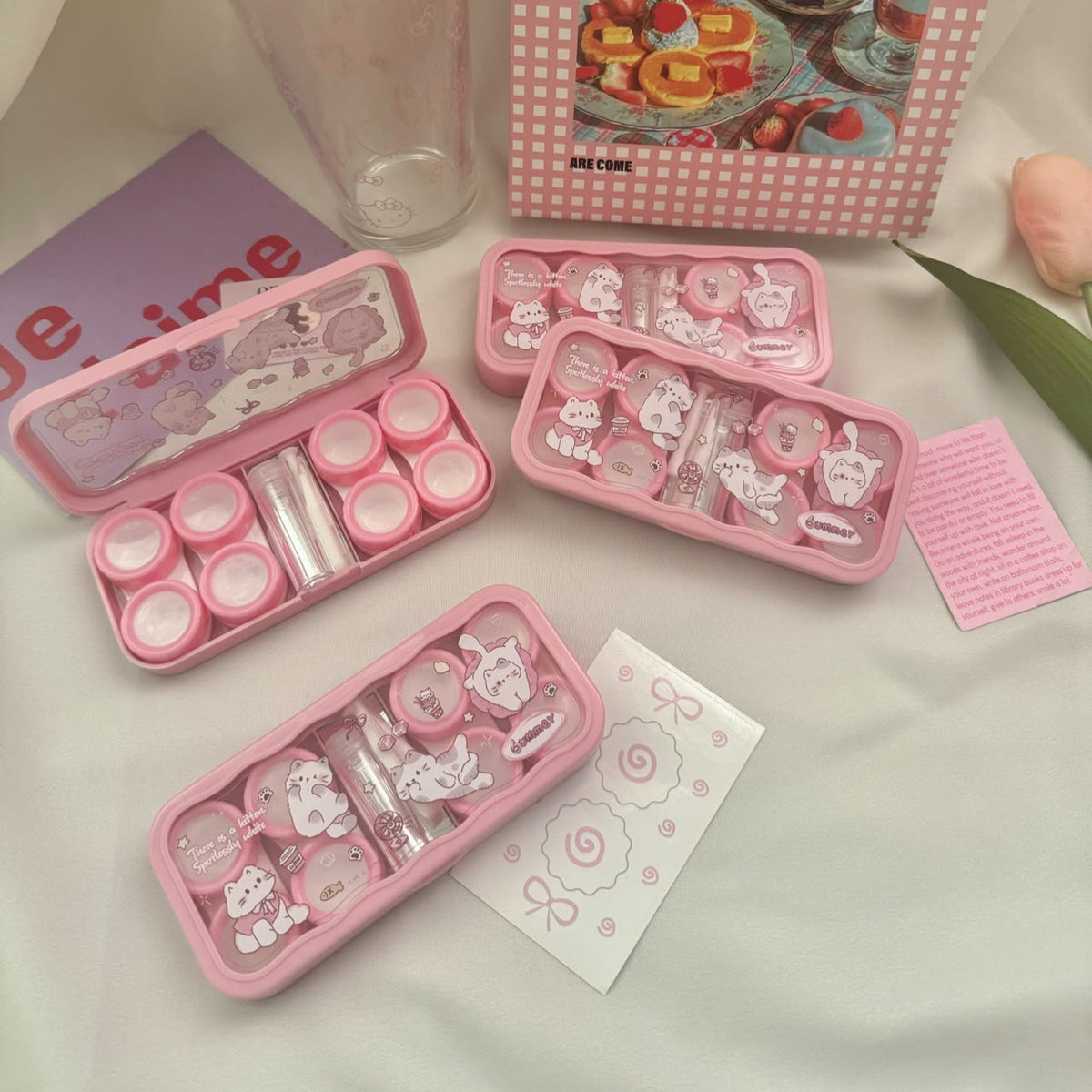 Lens Case Travel Kit - Sweet Kitty-Lens Case-UNIQSO