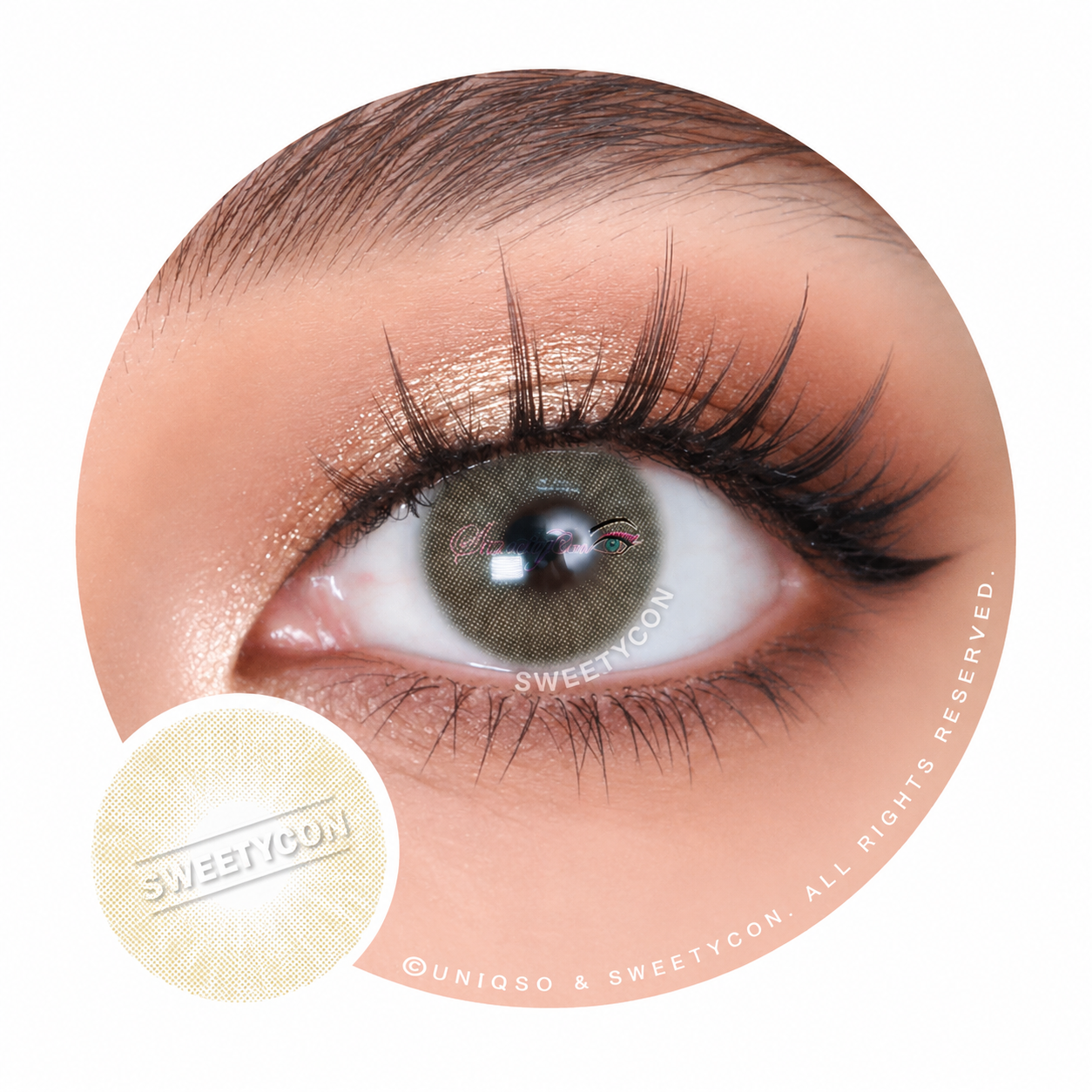 Sweety Hidrocor Crystal (1 lens/pack)-Colored Contacts-UNIQSO