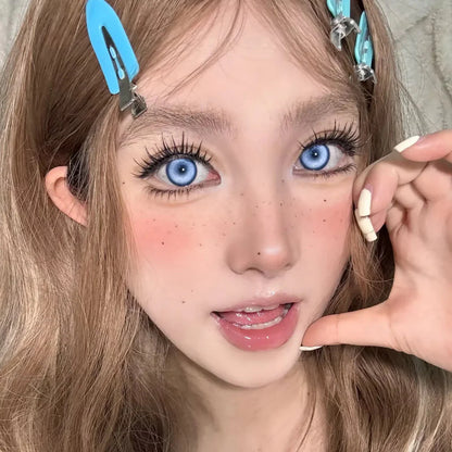 Sweety Koi Blue (1 lens/pack)-Colored Contacts-UNIQSO