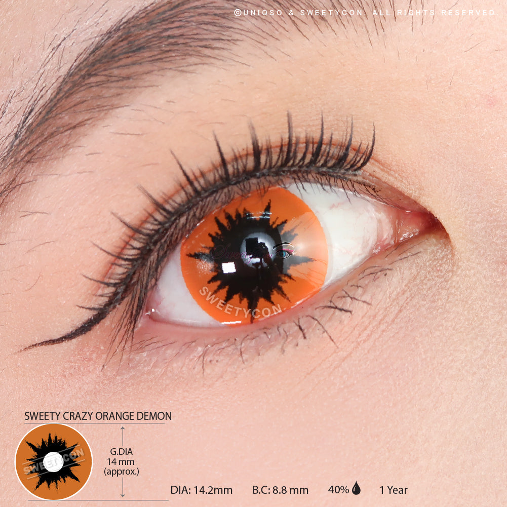 Sweety Crazy Orange Demon (1 lens/pack)