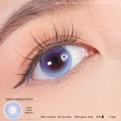 Sweety Monaco Violet (1 lens/pack)