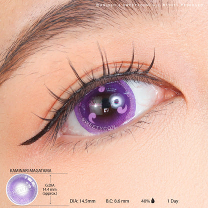 Sweety x Eyesinger Kaminari Magatama (2 lenses/pack)-Colored Contacts-UNIQSO