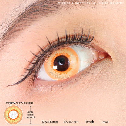Sweety Crazy Sunrise (1 lens/pack)-Crazy Contacts-UNIQSO