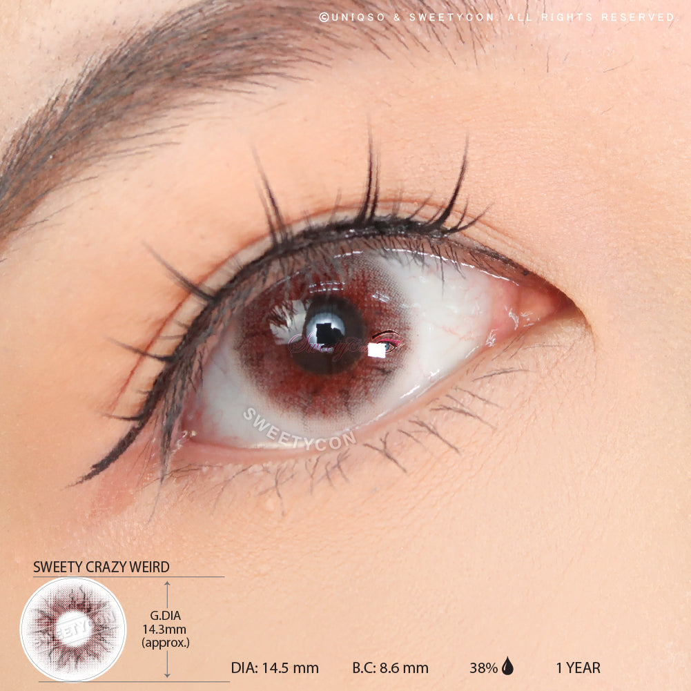 Sweety Crazy Weird (1 lens/pack)-Crazy Contacts-UNIQSO