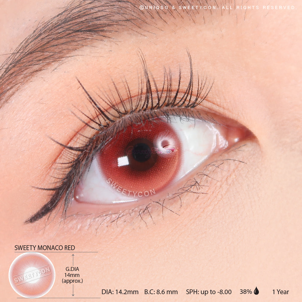 Sweety Monaco Red (1 lens/pack)