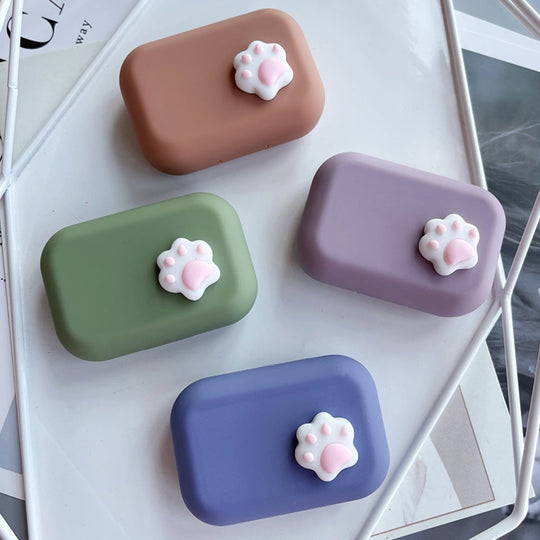 Lens Case - Side Pink Paw Set