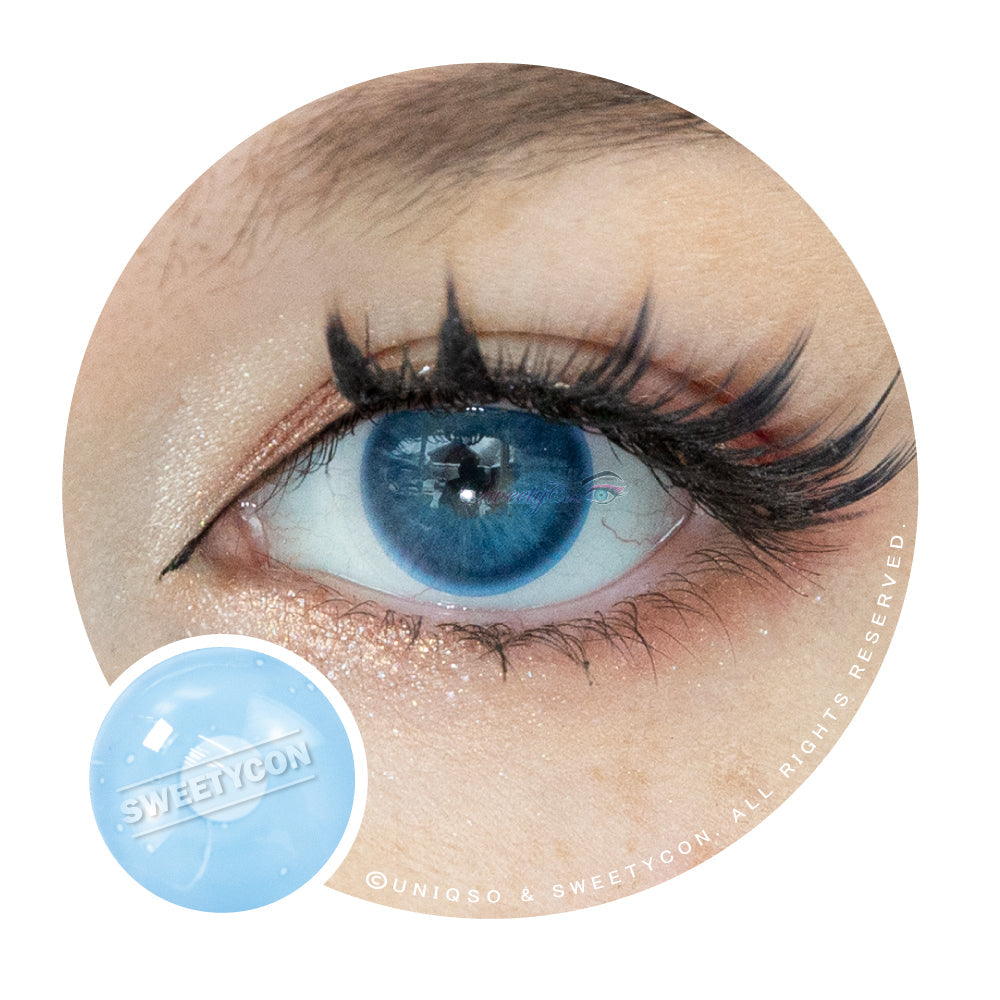 Cheap 2PCS/1Pair Comfortable Color Contact Lenses Blue Colored Eye Contacts  Soft Natural Contactlens Beautiful Pupils Contactlen
