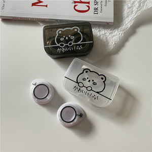 Cute Chubby Bear Lens Case Set-Lens Case-UNIQSO