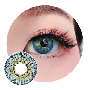 Sweety Retro Blue (1 lens/pack)-Colored Contacts-UNIQSO