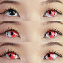 Load image into Gallery viewer, Sweety Mini Sclera Cloud Rim Red-Mini Sclera Contacts-UNIQSO
