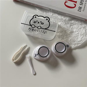 Cute Chubby Bear Lens Case Set-Lens Case-UNIQSO