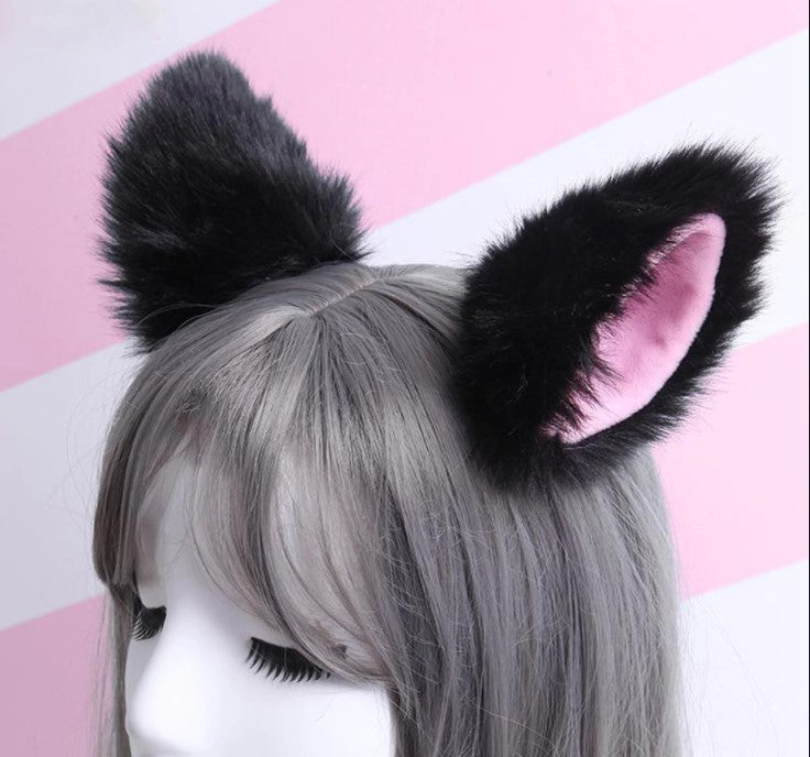 Anime Cosplay Ears Faux Fur Clip-on-Cosplay Accessories-SweetyCon